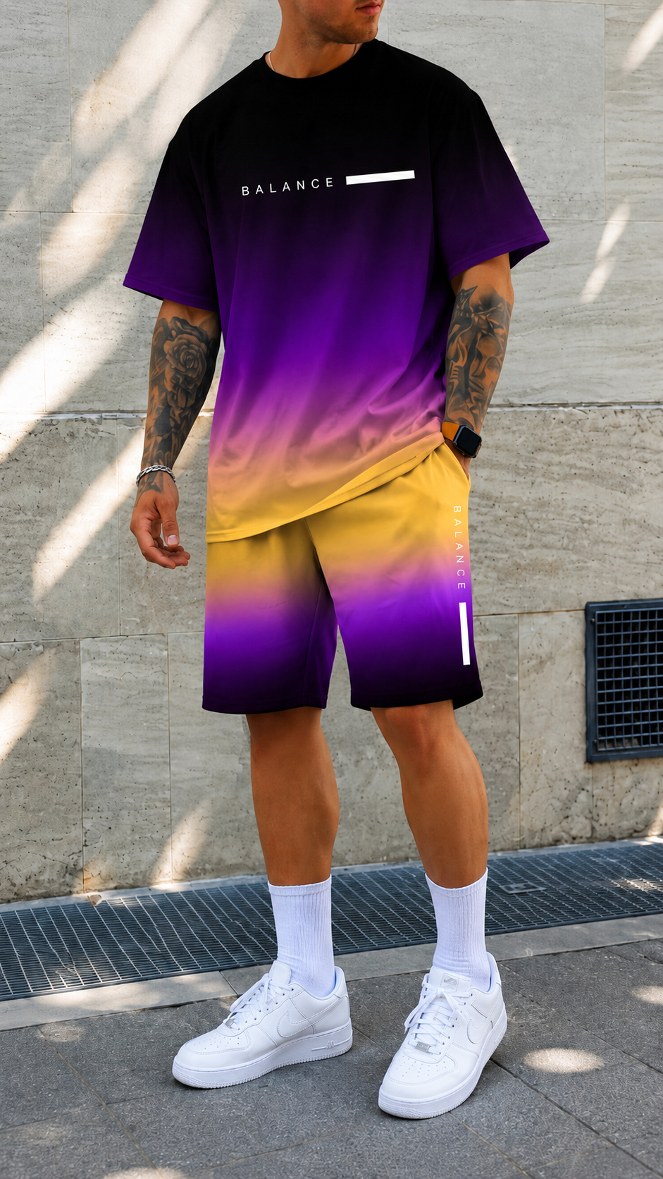 LEN | Conjunto de verano con efecto degradado