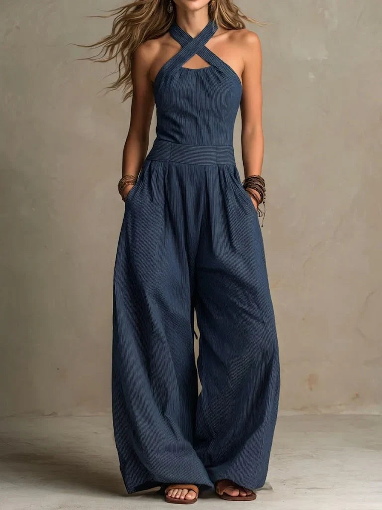Leyre | Mono con elegante escote cruzado.